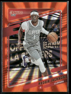 2021-22 Donruss #59 Reggie Jackson Holo Orange Laser