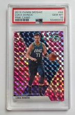 Luka Doncic 2019 Panini Mosaic Pink Camo Prizm #44 PSA 10 GEM MINT Mavericks