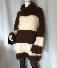 Oversized Flausch Pullover Rollkragen Strick ...