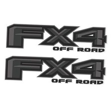 FX4 Off Road Decal Replacement Premium Series BLACK and Metallic Finish 