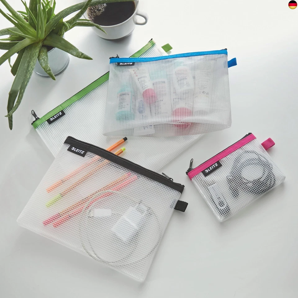 Leitz WOW Reise Zip-Kulturbeutel, durchsichtig, Wasserabweisend, Idealer - Bild 3 von 4