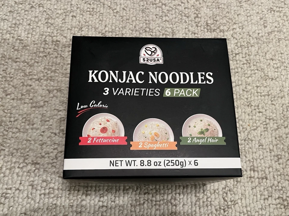 2x 52USA Fideos Konjac Orgánicos, Ceto, Paleo, Veganos 52.8 OZ 3 Variedad 6 Paquetes Foto 2 de 4
