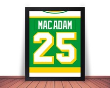 Framed AL MacADAM Minnesota North Stars comparable Photo Picture 8x10 11x14 JZ