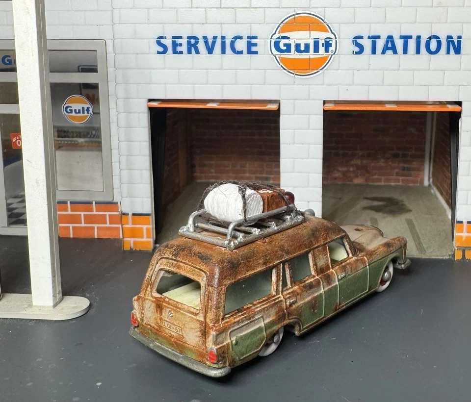 Custom Vintage Restored Lesney #3 Mercedes Benz Ambulance Rat Rod Matchbox 1of1 - Image 4 of 4