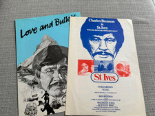 CHARLES BRONSON. two vintage press books.