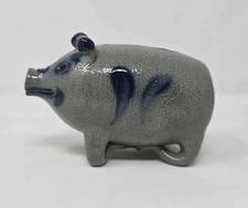 ROWE Pottery Stoneware Pig Bank Salt Glaze 1993 4 1/4" x 2 3/4" 