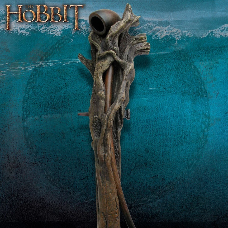 LOTR Gandalf El Bastón Gris con Pipa, Certificado de Autenticidad, 69" Total Foto 3 de 4