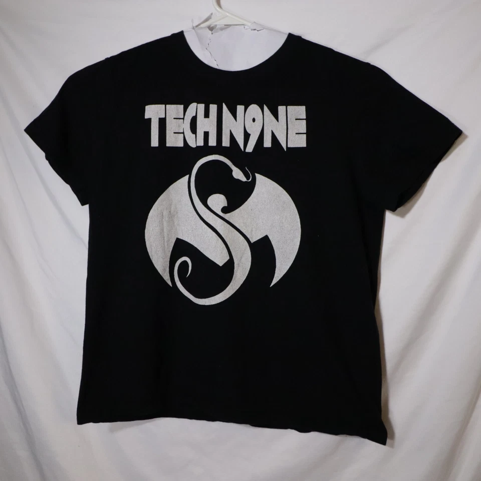 Camiseta Tech N9ne Dragon negra para hombre extra grande banda gráfica Foto 2 de 4