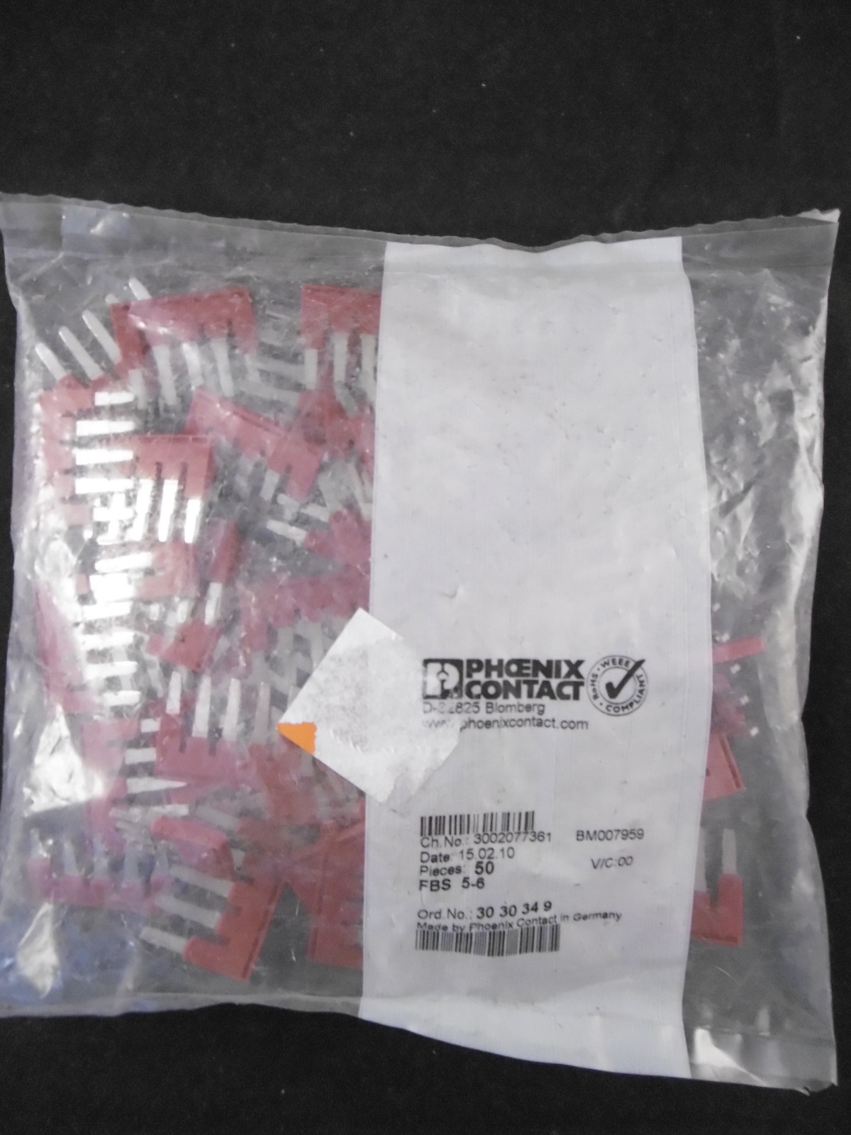 50x Phoenix Contact FBS 5-6 jumper 3030349 new original packaging