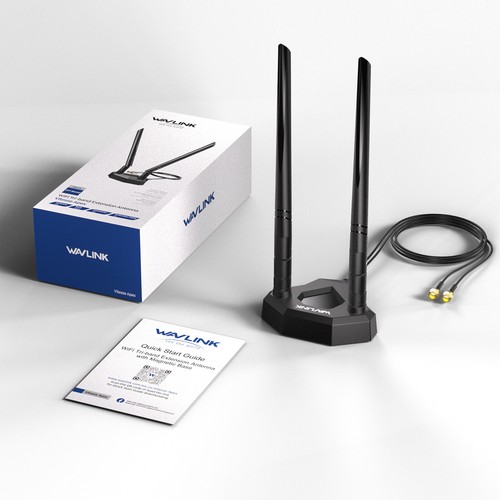 WAVLINK WiFi 6E Tri-Band Extension Antenna 2.4GHz 5GHz 6GHz WiFi Antenna For PC - 第 3/7 張圖片