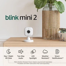 Mini 2 [Newest Model] - Home Security & Pet Camera(S) with HD Video, Color Night