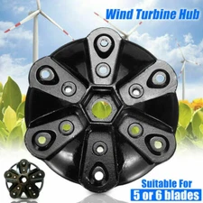 5 / 6 Blades S/M Type Black Wind Turbine Hub Generator Accessories Suitable