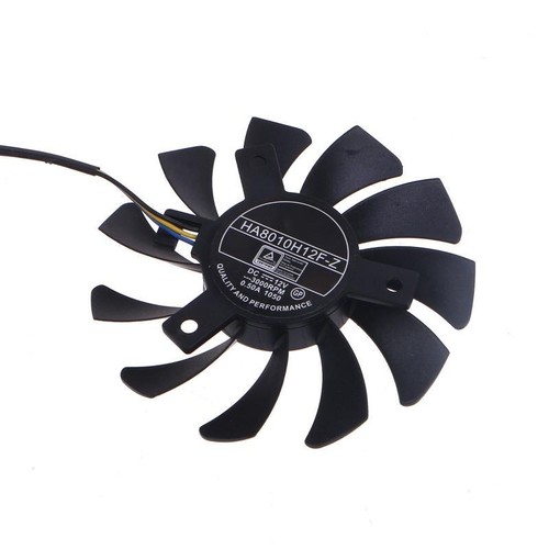 GPU Fans x2 Replacement HA8010H12F-Z 75mm 4pin 12V for MSI GTX660 GTX670 GTX680 - Afbeelding 4 van 11