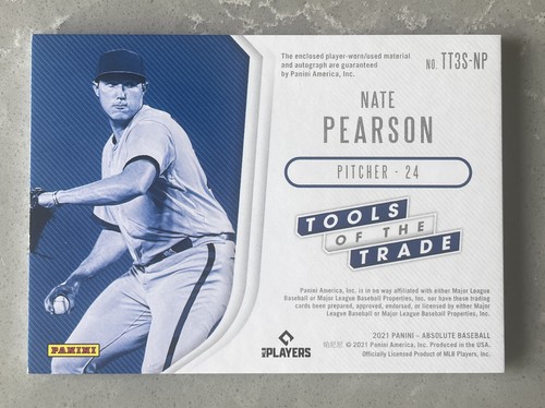 Nate Pearson 2021 Panini Absolute Rookie Triple Patch Auto 26/35 - Bild 2 von 2