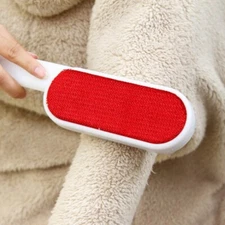 Red  Magic Clean Brush Dust Fur Hair Collector Remover Clothes Furniture Cleaner