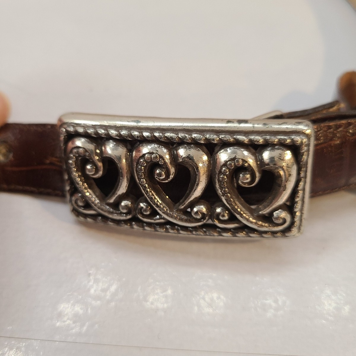 Brighton Womens Belt Size S 28 Brown Embossed Crocodile  display picture 3