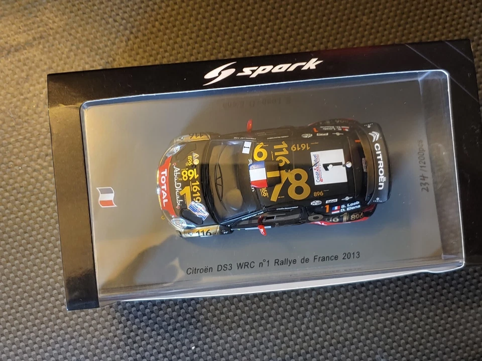 Spark SF063 CITROEN DS3 Wrc S. Loeb Rally ALSACE 2013 -1:43 RARE - Immagine 4 di 4