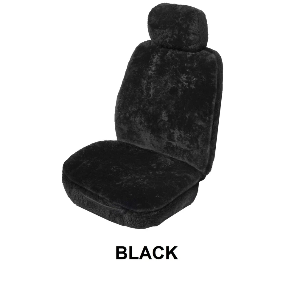 FUNDA ASIENTO COCHE LANA PIEL OVEJA ÚNICA 16mm para chevrolet bel air Foto 4 de 4