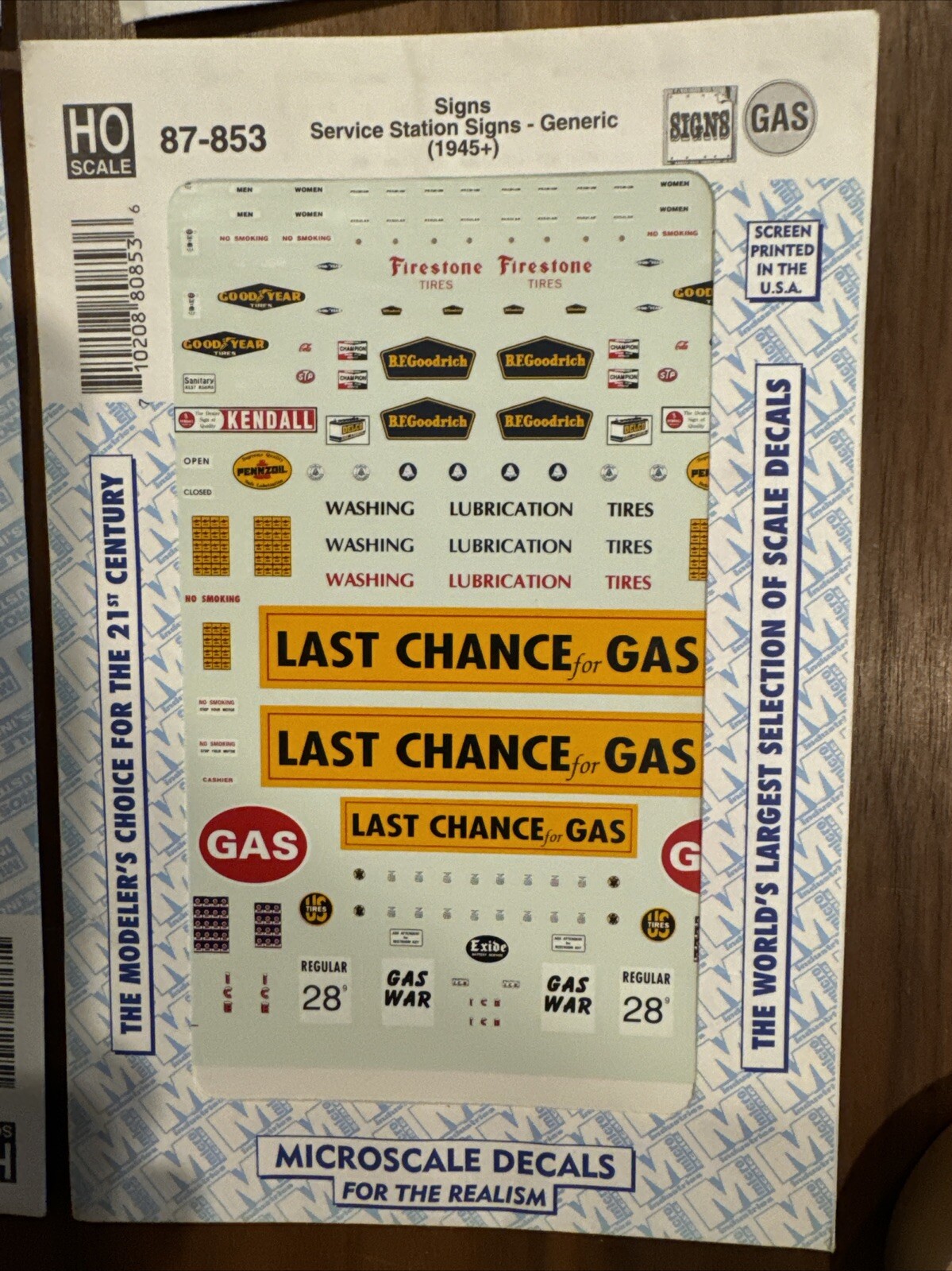 Lot Of 6 Micro Scale Decals Train Ho Mobil, Shell, Exxon W/Extras Nazi ...