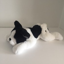 FAO Schwartz French Bulldog Plush Toy Dog 2020 Black and White AS IS