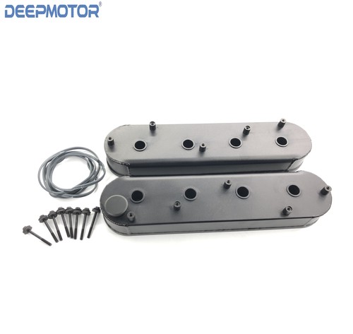 Cubierta de válvula de aluminio fabricada Deepmotor LS1 LS2 LS3 LS6 con soportes de bobina negra - Imagen 5 de 5