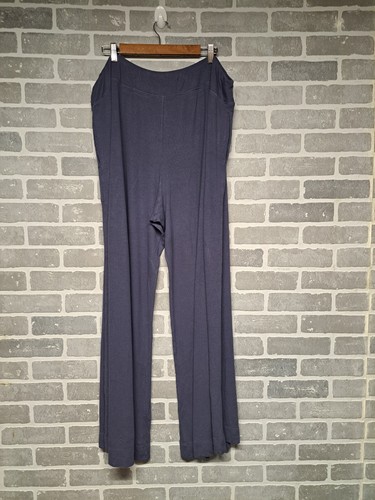 ATHLETA Womens Dusk Violet/Gray Ribbed Wide Leg Soft Stretchy PANTS Plus Size 3X - 第 9/10 張圖片