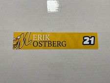 Erik Ostberg Game Used Montgomery Biscuits Locker Room Nameplate