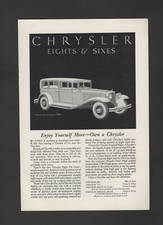 1931 Chrysler Eight De Luxe Sedan Imperial Eight Intage Print Ad Y31 1931 Chrysler Eight De Luxe Sedan Imperial Eight Intage Print Ad Y31