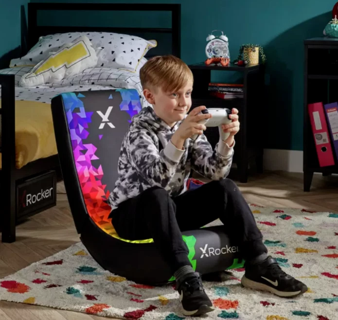 X ROCKER Official Prism NEON Video Rocker Kids Gaming Chair! - Image 2 of 4