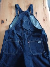 Nr.509 Levis Latzhose Overall 3/4 Lang Dunkelblau Knopfleiste Cotton Größe/Size