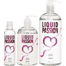 Liquid Passion Slippery Silky Smooth Moisturizing Water Based Natural Lubricant