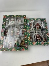 LOT of 16 pcs OWC Old World Christmas Ornament Glass 1 With Broken Foot