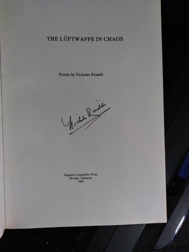 The Luftwaffe In Chaos (Signed book with separate Signed letter)Nicholas Rinaldi - Picture 3 of 8