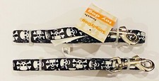 Simply Dog Pet Attire, Black Skull Leash 4 Foot Length XS/Toy Dog  NWT  2 pack