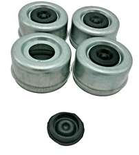 FOUR - 2.71-2.72 Trailer Axle Dust Cap Cup Grease Cover RV Camper EZ Lube