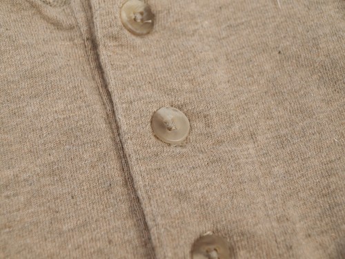 EMS Eastern Mountain Sports VTG Vintage 90's Tan Cotton Mens Henley Shirt- L USA - Picture 3 of 4