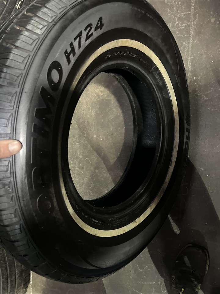 (1) 235/75R15 Hankook Optimo H724 108S 2357515 9/32nds White Wall | eBay