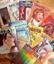 Vintage  MCM How To ART Instruction Books Walter Foster Grumbacher Your Choice!