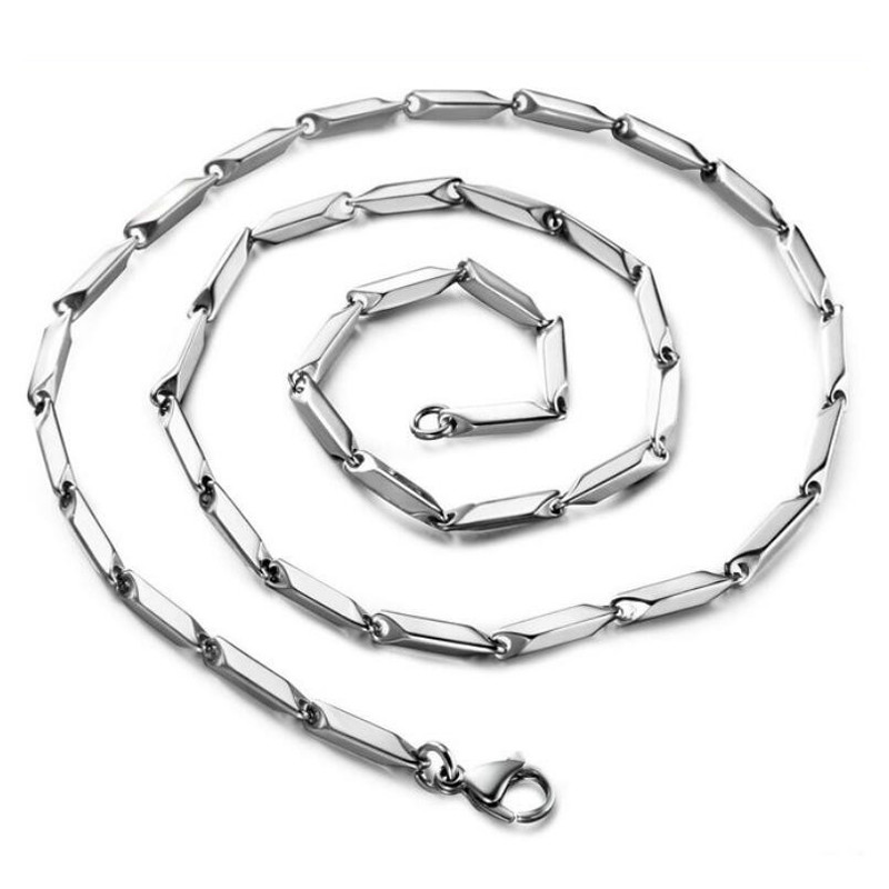 Collar de cadena de acero inoxidable de 3 mm 5 piezas para hombre joyería colgante accesorios