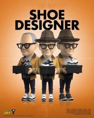 MIGHTY JAXX DANIL YAD SHOE DESIGNER Vinyl Toy Figure Air Jordan Tinker Hatfield