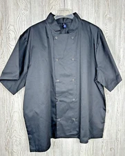 NWT Reprime Artisan Collection Size 3XL Unisex Snap Front Close Chef Coat RP664