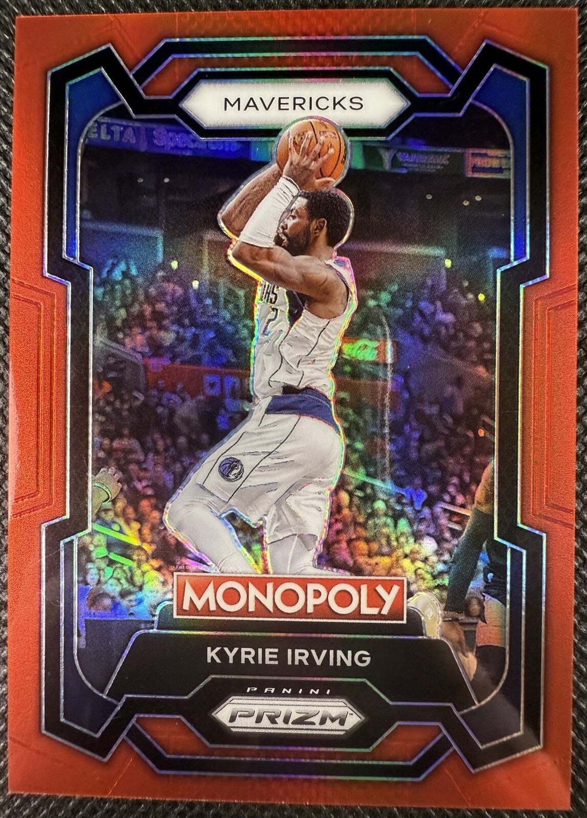 2023-24 Panini Prizm Monopoly Kyrie Irving Red Prizm /99 #23 Dallas Mavericks