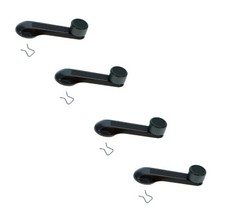 4 Pcs Set Of Window Winder Crank Handles Black For 1984 Thru 2000 Honda Civic