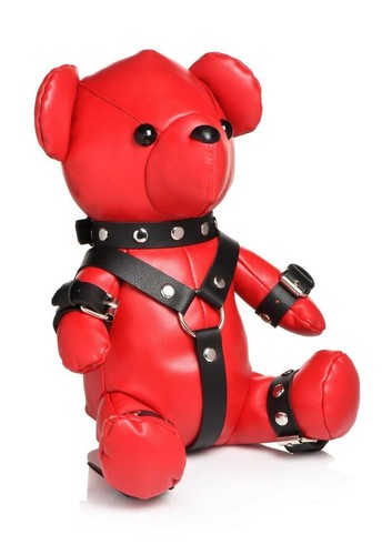 Cute BDSM Inspired Teddy Gimp Bear Keychain Bachelorette PartyFavor Fun Gag Gift - Picture 5 of 23