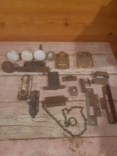 Huge Lot Of Door Hardware Lot - Door Knobs, Rim Lock, Hardware, Etc