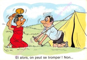 Cpm Humor Camping And Alors On Can Se Climbing Tower Non 19 Ebay