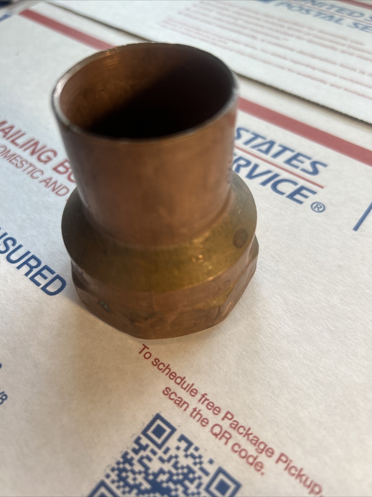 Plumbing 1-1/2" X 1-1/4” Sweat Copper Female Adapter NOS LPU