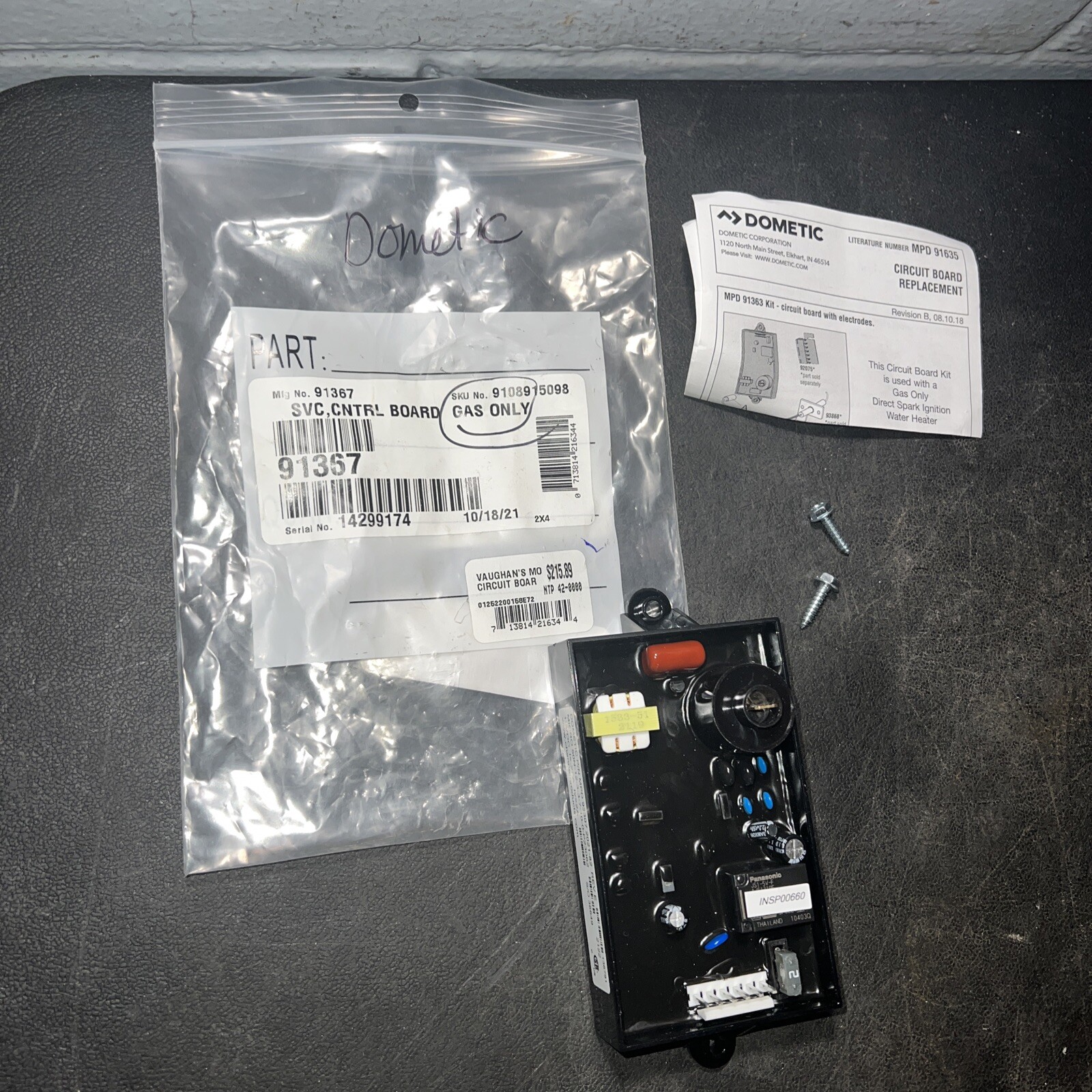 Dometic Atwood Water Heater Circuit Control Board Part RV 93307 REV E