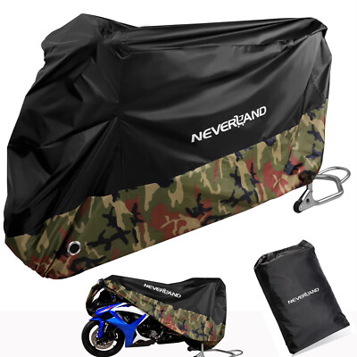NEVERLAND Universal Motorrad Abdeckplane Motorrad Ganzgarage Rollerabdeckung XXL