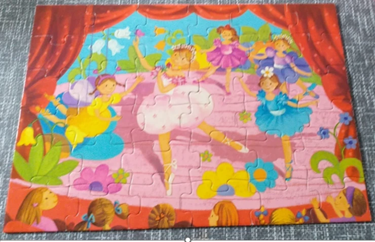 Djeco Puzzle Die Ballerina und die Blume 36 Teile Kinderpuzzle Vollständig 4+ - Bild 2 von 4